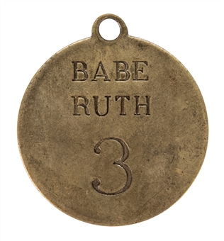 1929-1934 Babe Ruth Yankee Stadium Locker Tag